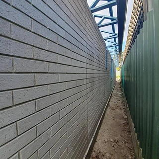Brick fence